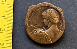 1.August Abzeichnen Bronze Motiv Frau 1. Agosto