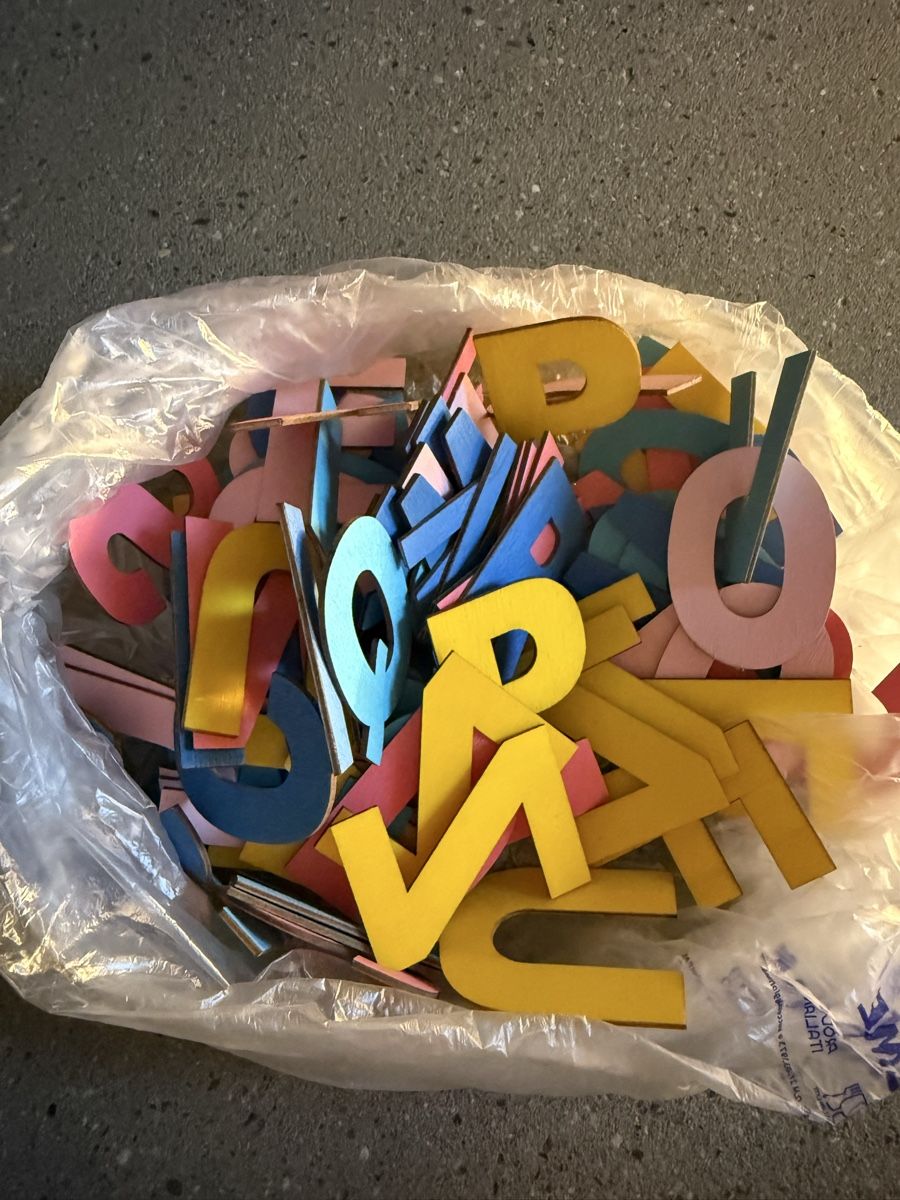 Kit bricolage: Colourful ABC wooden letters for creative DIY – Usato da Langenthal venduto da vik_v5ml 4