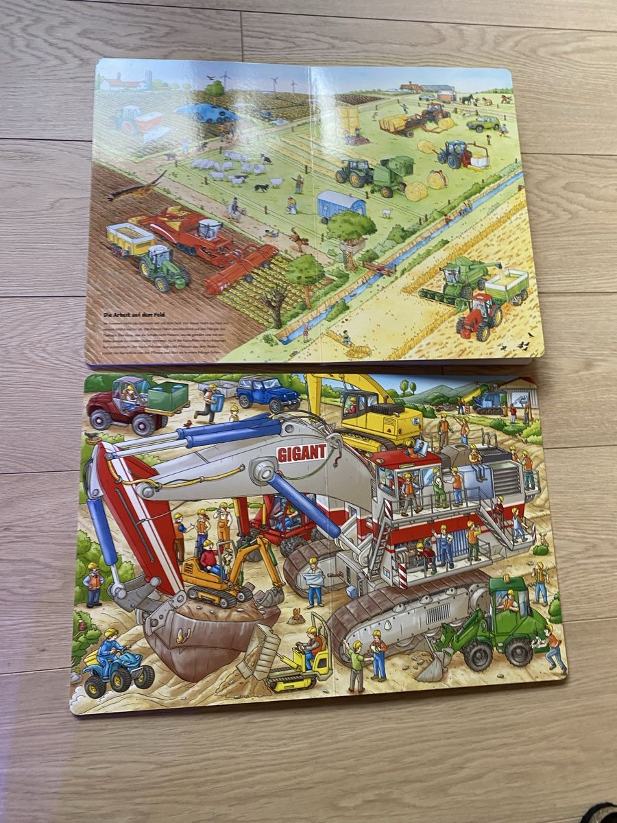 Libri: 2 Wimmelbücher Bagger Bauernhof Traktor Tiere Duden – Usato da Zizers venduto da dalaub 5