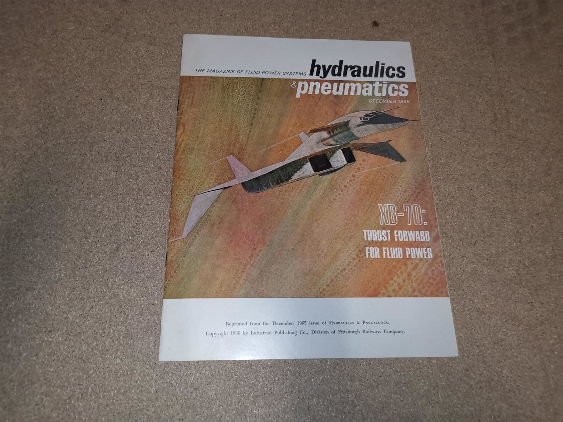 Dokumente: Prospekt North American XB-70 Hydraulik – Gebraucht aus Thalwil von Joe500
