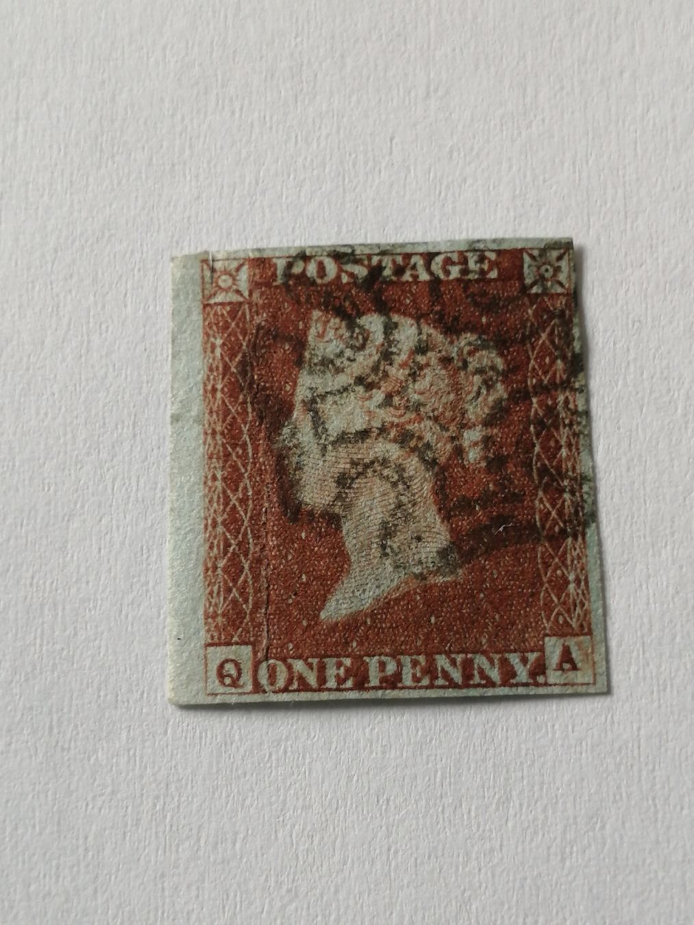 Alle Briefmarken: One Penny Red 1841, Platte 35 – Gebraucht aus Happerswil von tschergi