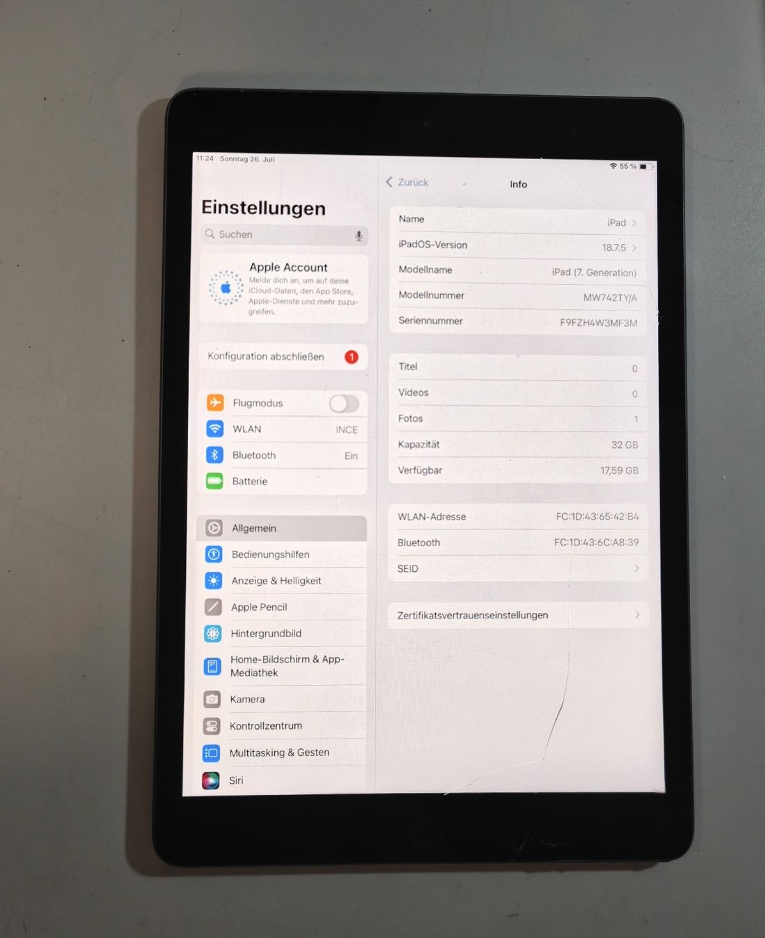 Apple Tablet PC: iPad 7. Generation  – Defekt aus Ehrendingen von Rocky985 2