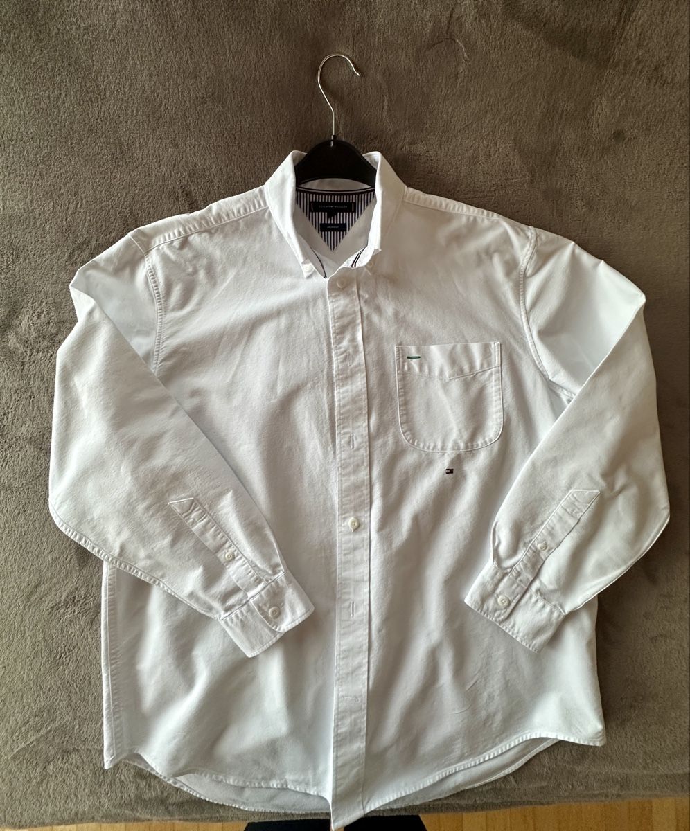 Tommy Hilfiger Camicie: Tommy Hilfiger Hemd weiss, Grösse L – Usato da Rumlikon venduto da sch_dcq9