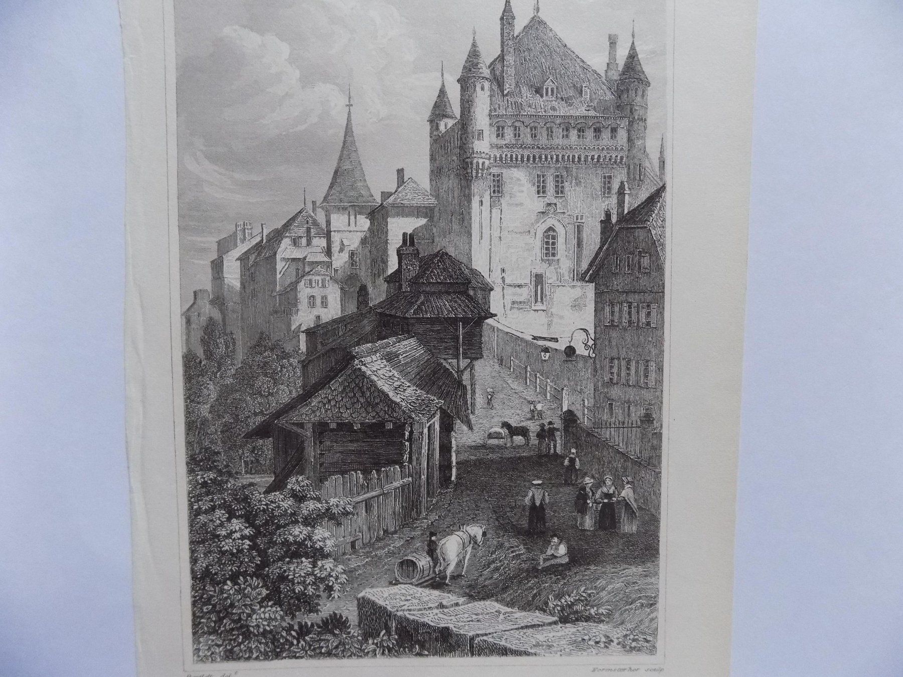 Incisioni: Lausanne Château Fort – Usato da Risch venduto da Antikfee 2