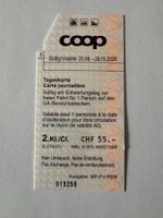 COOP-Tageskarte GA-Bereichsstrecken 2. Klasse
