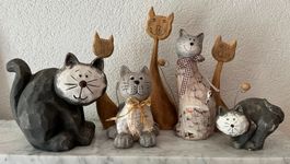 Katzenfiguren Dekoration
