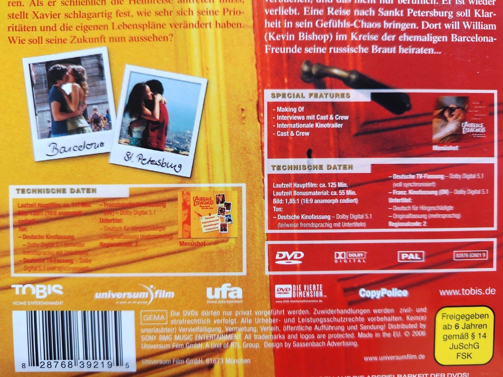 Tutti i DVDs: L'auberge Espagnole Teil 1 & 2 – Usato da Liestal venduto da Kratzilla 4