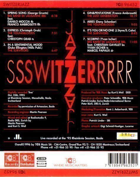 CD: CD SWITZERJAZZ – Nuovo e nell'imballaggio originale da Allmendingen b. BE venduto da MMC-MuMeCo 1