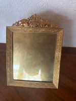 Antiker Fotorahmen Napoleon lll Messing Bronze feuervergolde
