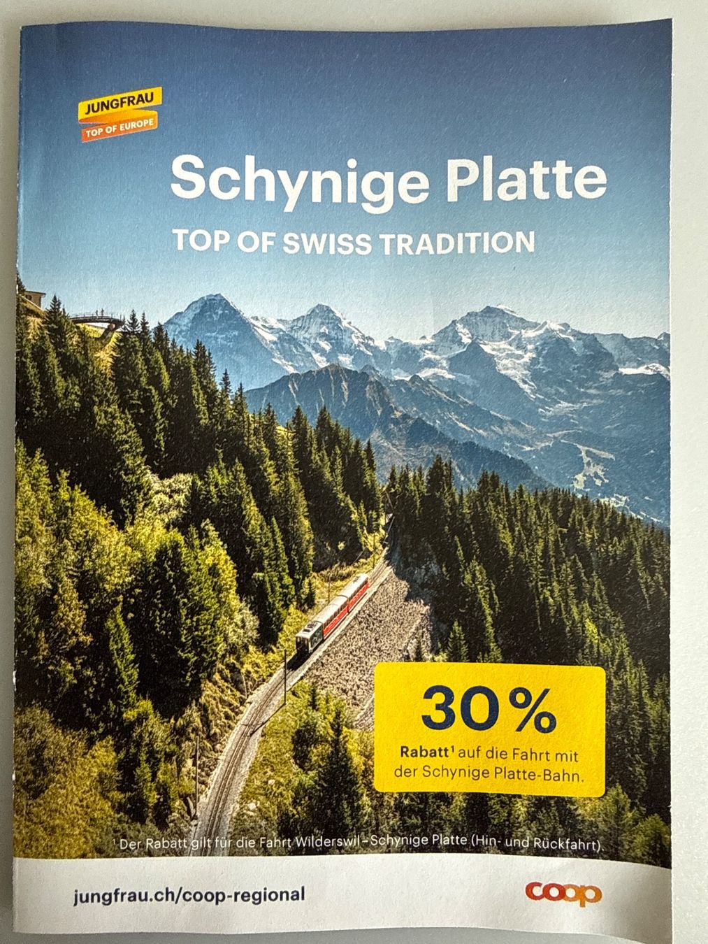 Gutscheine: Schynige Platte -Rabattgutschein – Neu (gemäss Beschreibung) aus Heimberg von Barb5705