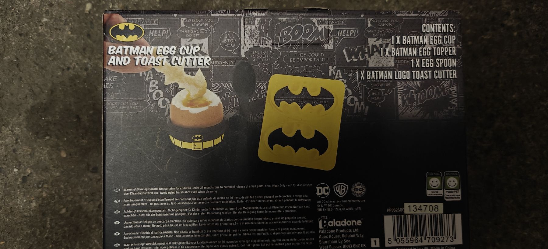 Altre Stoviglie: Batman Eierbecher-Set mit Toast Ausstecher - Neu! – Nuovo e nell'imballaggio originale da Wil SG venduto da YunaMei 1