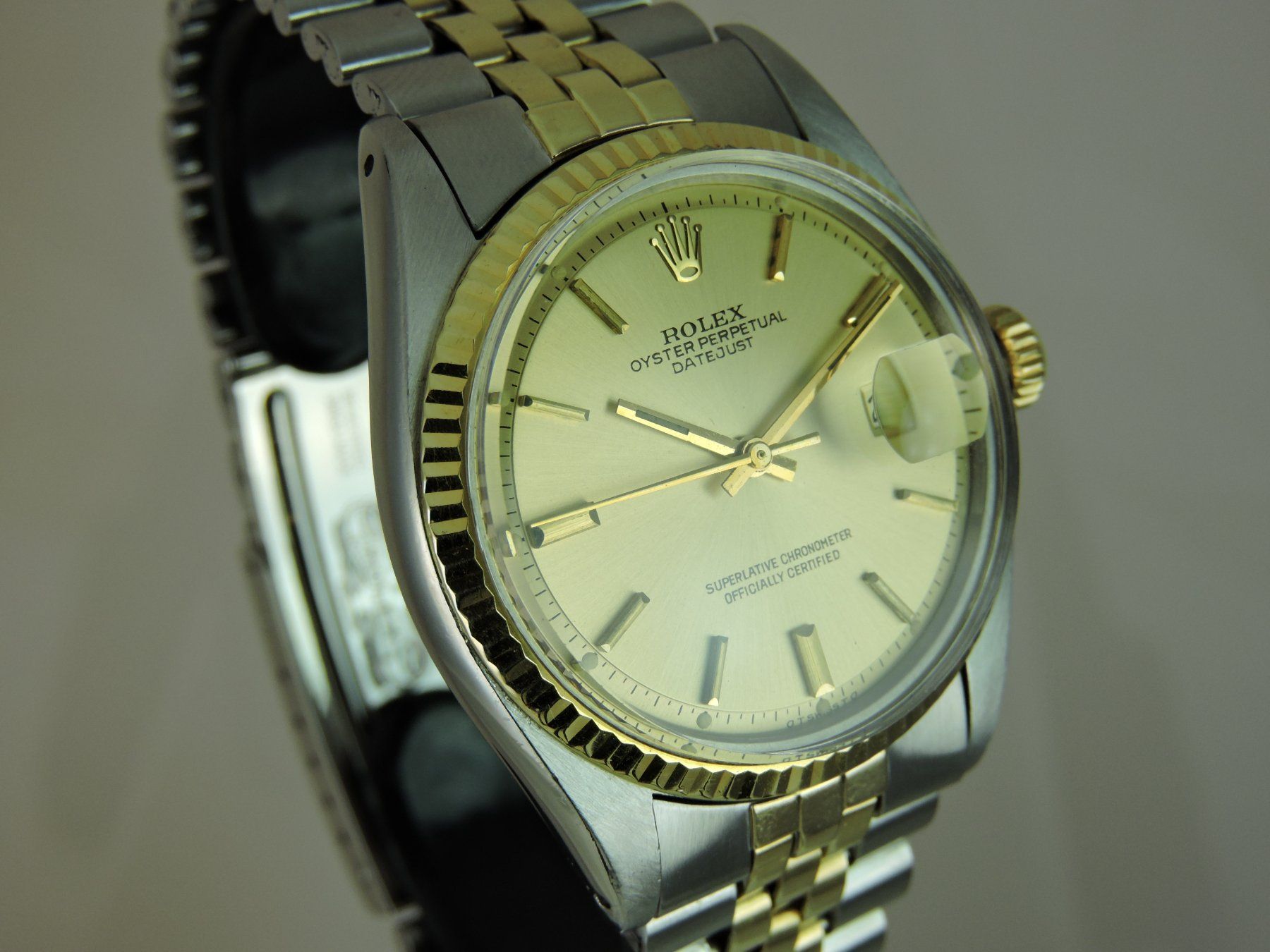 Rolex Orologi: 1973 Rolex Datejust 1601 Two-Tone Sigma Dial - Serviced, Box – Usato da Bern venduto da Vintage-Oyster 4
