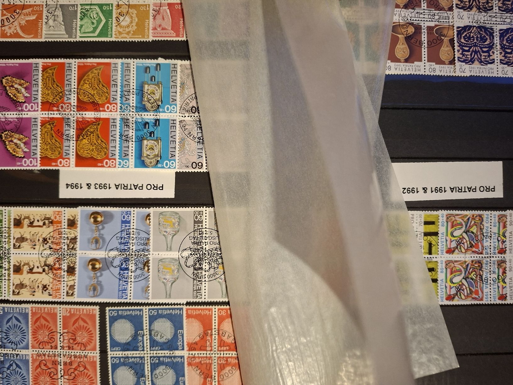 Alle Briefmarken: Sammlung 4er Blocks PP / PJ / Werbemarken – Gebraucht aus Balgach von SIMEON27 3
