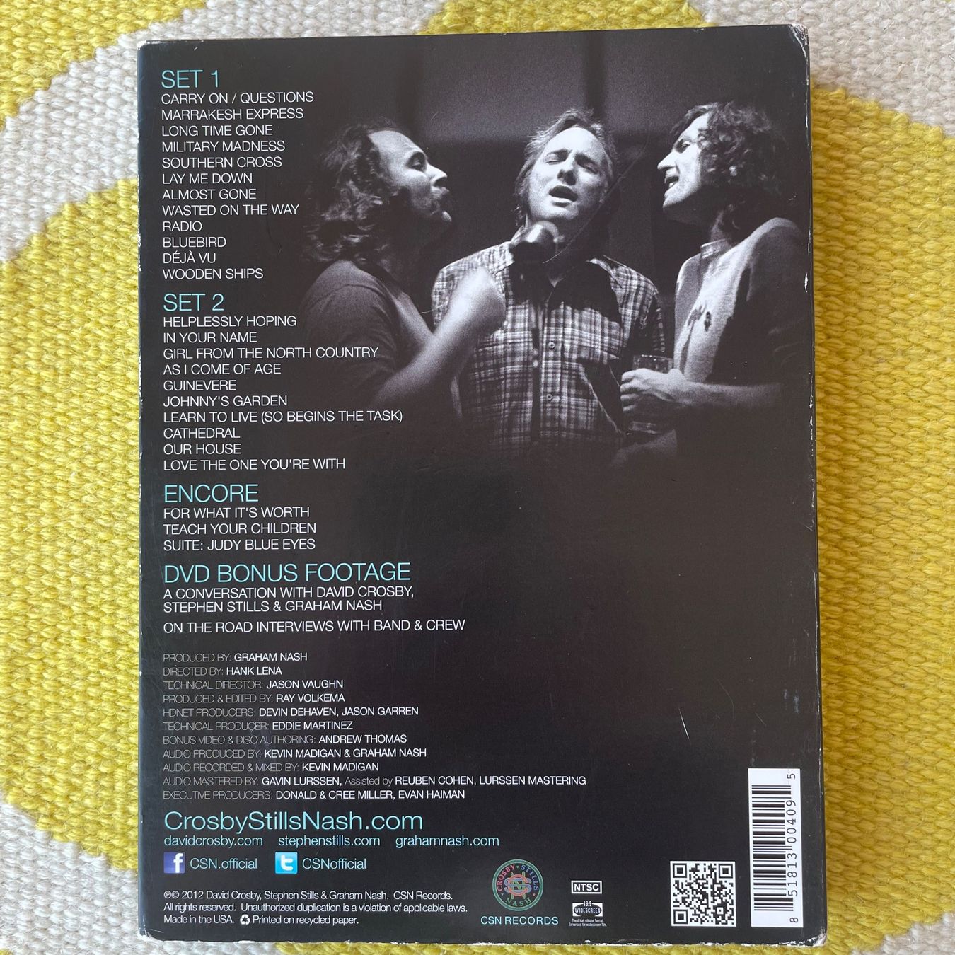 Alle DVDs: CROSBY STILLS&NASH-2DVD+CD 2012 (DIGIPACK) – Gebraucht aus Rorschacherberg von CD-Roli 1