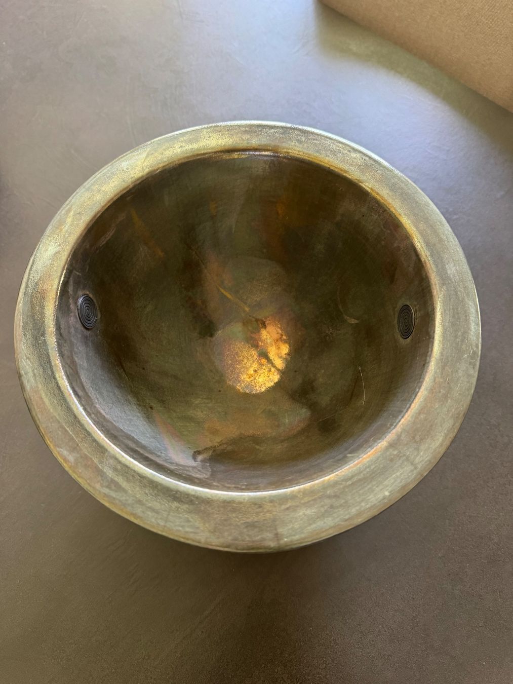 Vasi per fiori: Keramik Blumentopf, anthrazit/bronze mit Schimmer – Usato da Zürich venduto da Saskia125 1