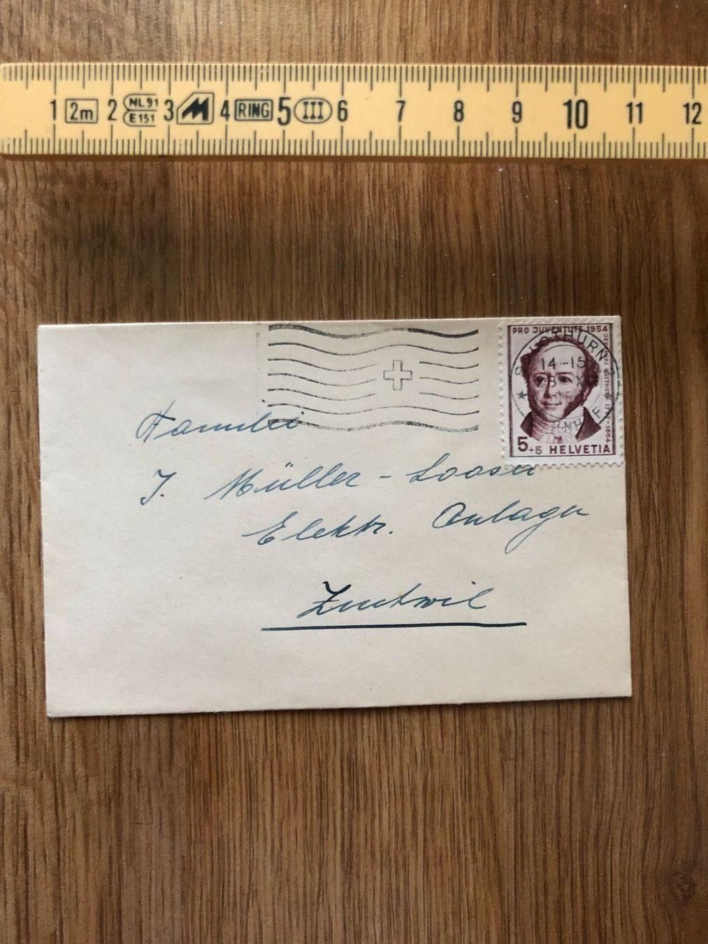 Tutti i francobolli: Kleiner Brief Pro Juventute 28.X.57 – Usato da Landquart venduto da interesse63 1
