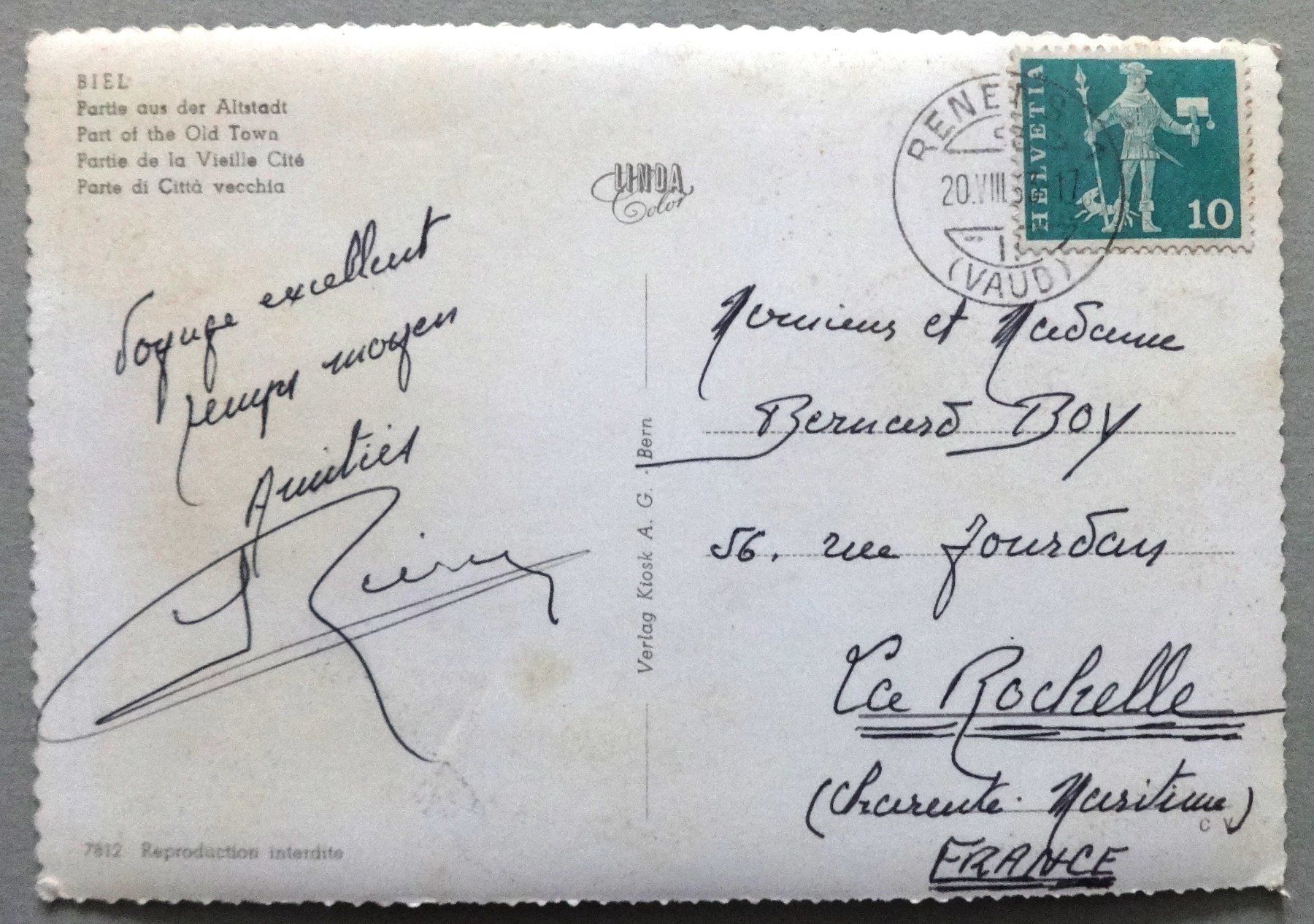 Cartoline postali: Biel - Partie aus der Altstadt – Usato da Fétigny venduto da Billy2miny 1