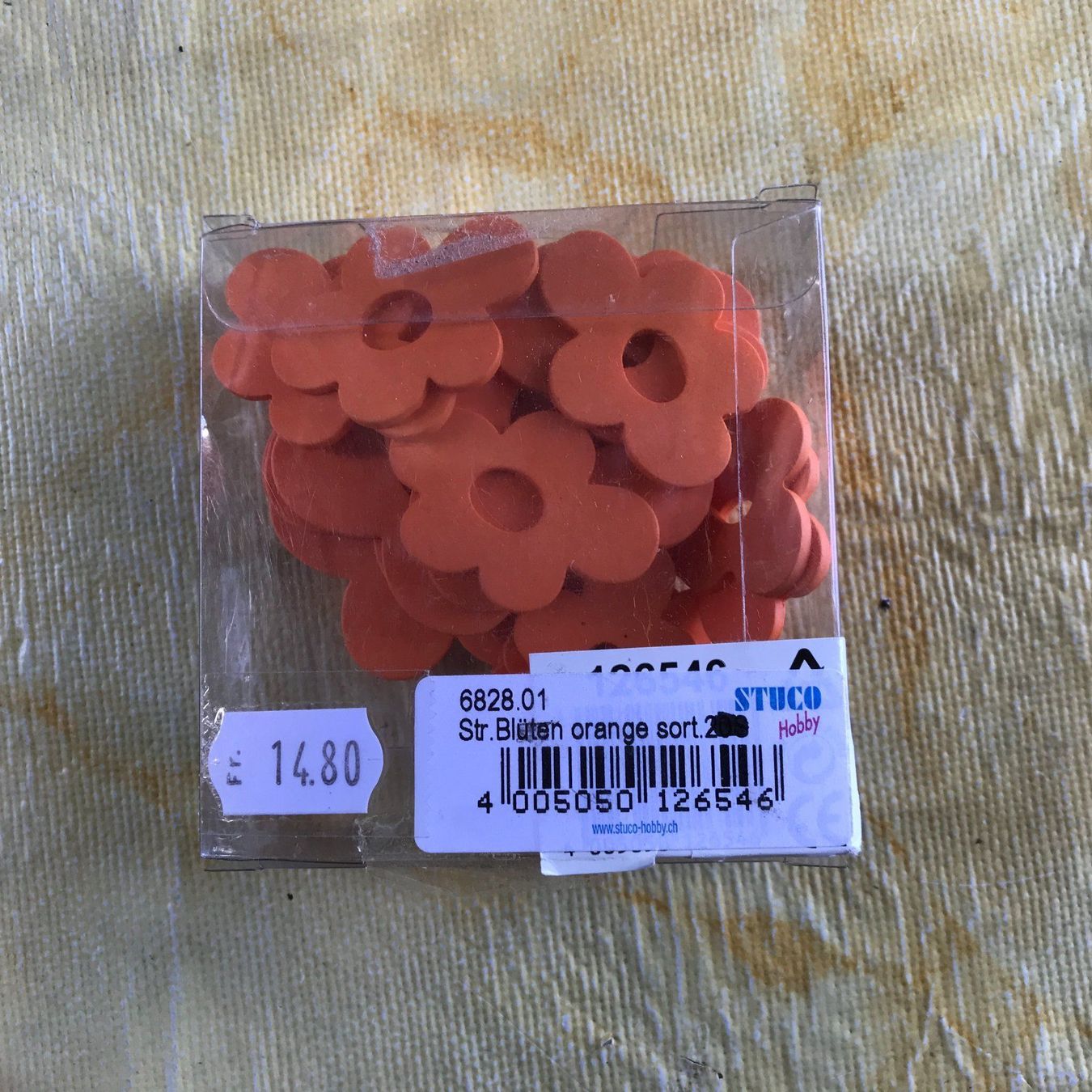 Bastelsets: LOT STR. BLÜETEN ORANGE – Neu (gemäss Beschreibung) aus Ostermundigen von wini63