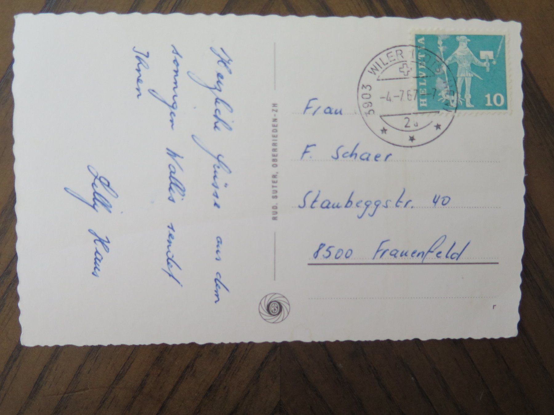 Cartoline postali: LÖTSCHENTAL - BERGHAUS  LAUCHERNALP – Usato da Wittenbach venduto da lipasal 1