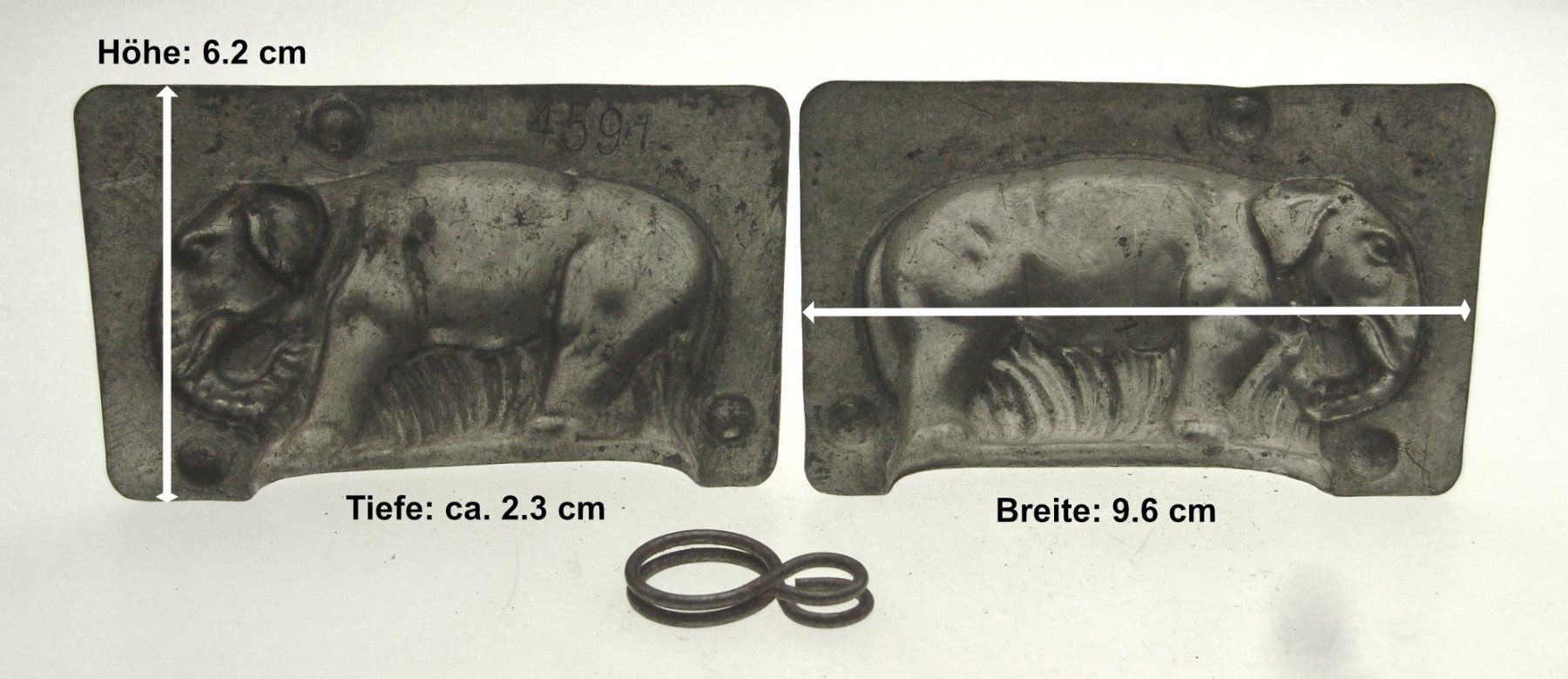 Teglie da forno: alte Schokoladenform seltener Elefant 4591 – Usato da Langenthal venduto da Sammlungs_aus 6