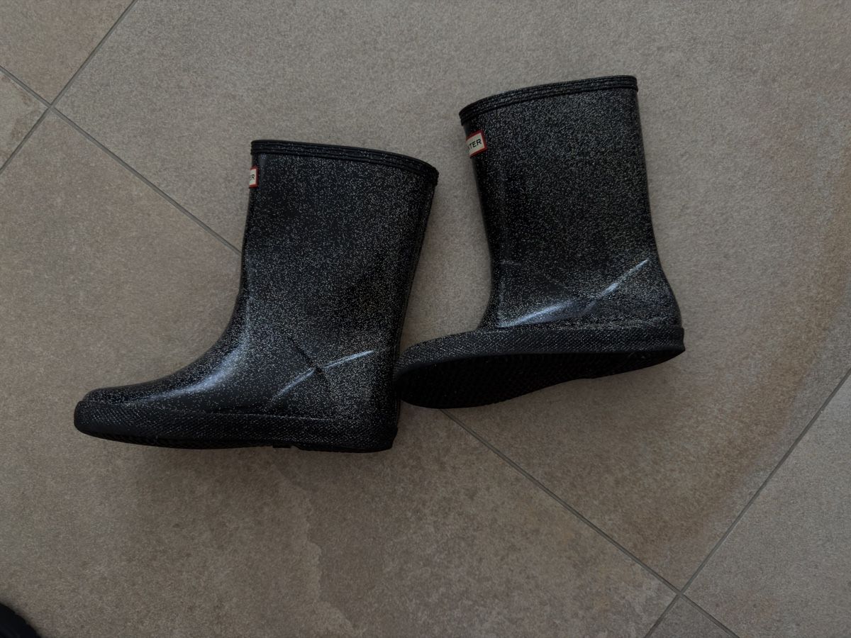 Hunter Scarpe per ragazze: Hunter Rain Boots, Black Glitter, EU 31 – Usato da Bernex venduto da Oma44 1