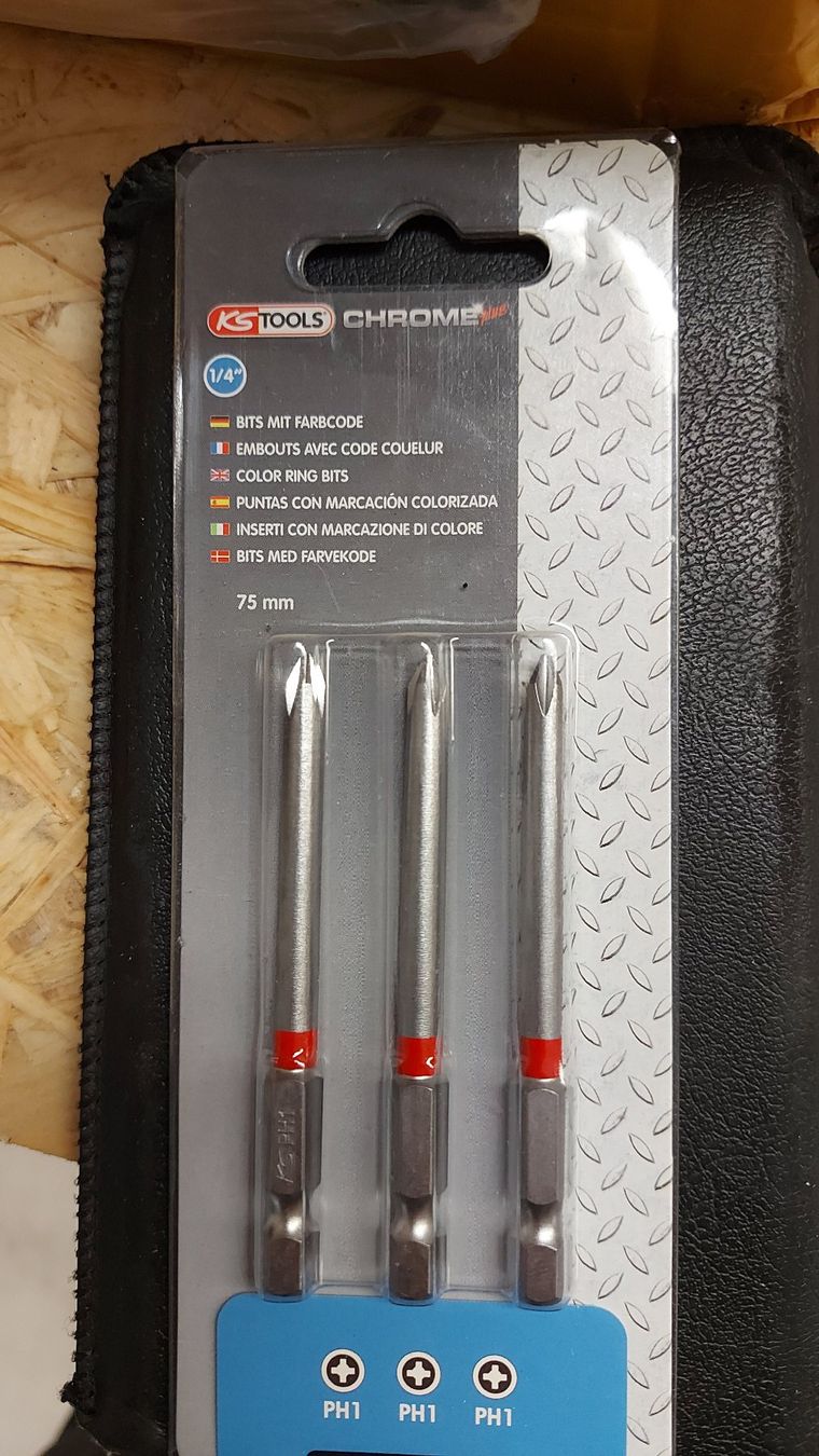 KS Tools Tutti gli attrezzi: PH1 Bit, 3 stück, lange version 75mm – Nuovo (secondo la descrizione) da Schönengrund venduto da nae_8cty