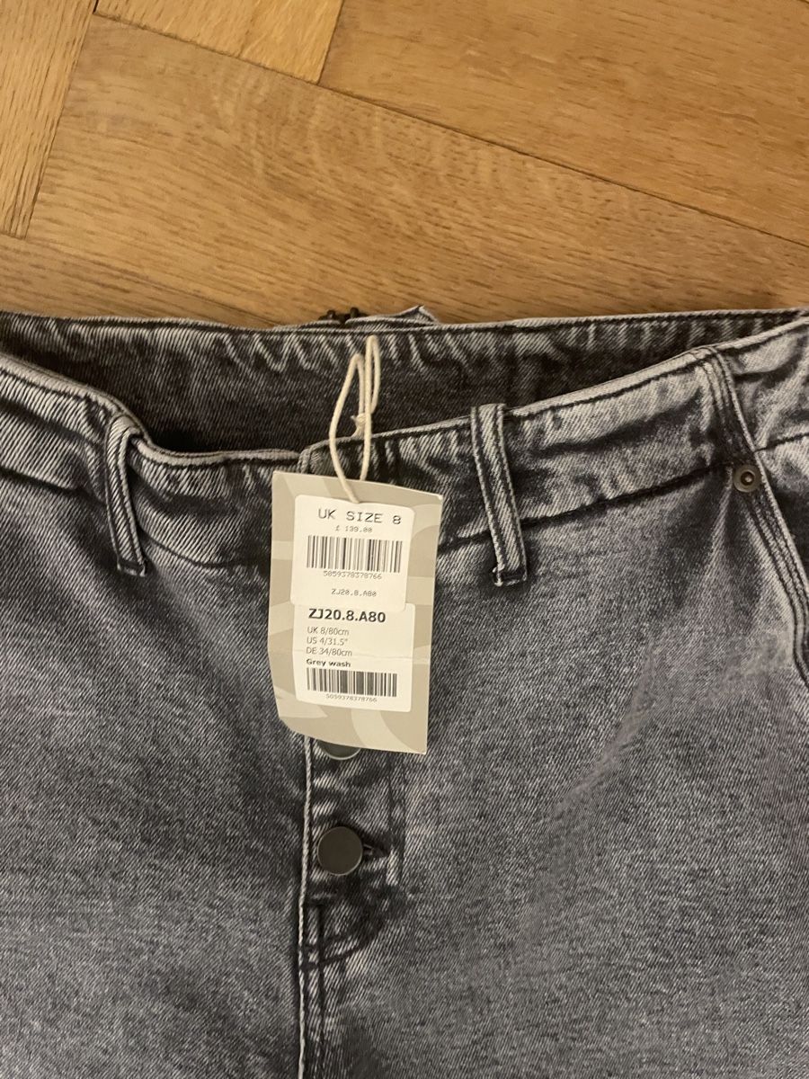 Jeans: Neu weite, gerade geschnittene Jeans hellgrau, wrap – Nuovo (secondo la descrizione) da Basel venduto da non_vn79 4