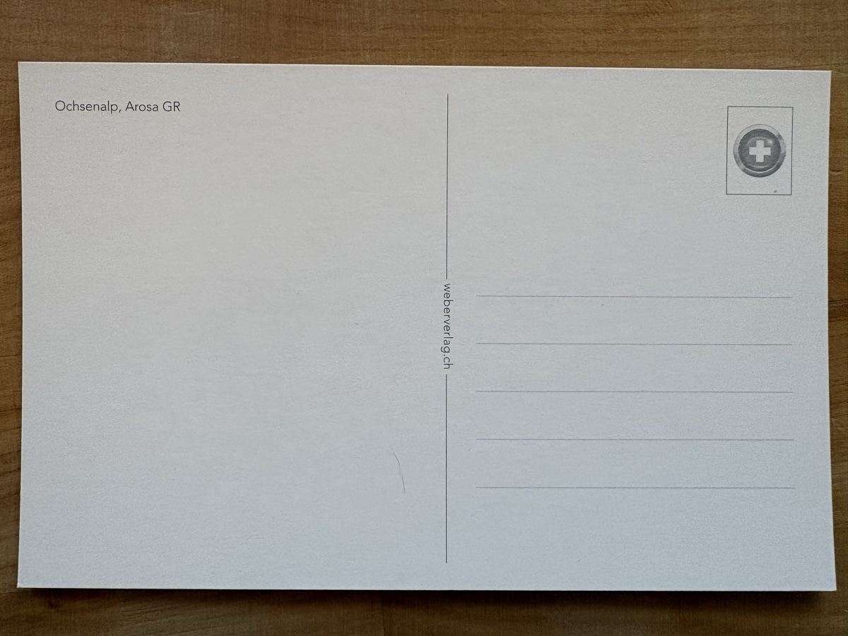 Cartoline postali: AK von Ochsenalp Arosa – Nuovo (secondo la descrizione) da Rümlang venduto da Kartenpost1 1