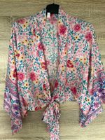 Sommerlicher Kurz-Kimono mit Blumenprint, Gr. M, neuwerti...
