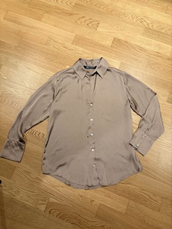 ZARA Satin Bluse XS/34