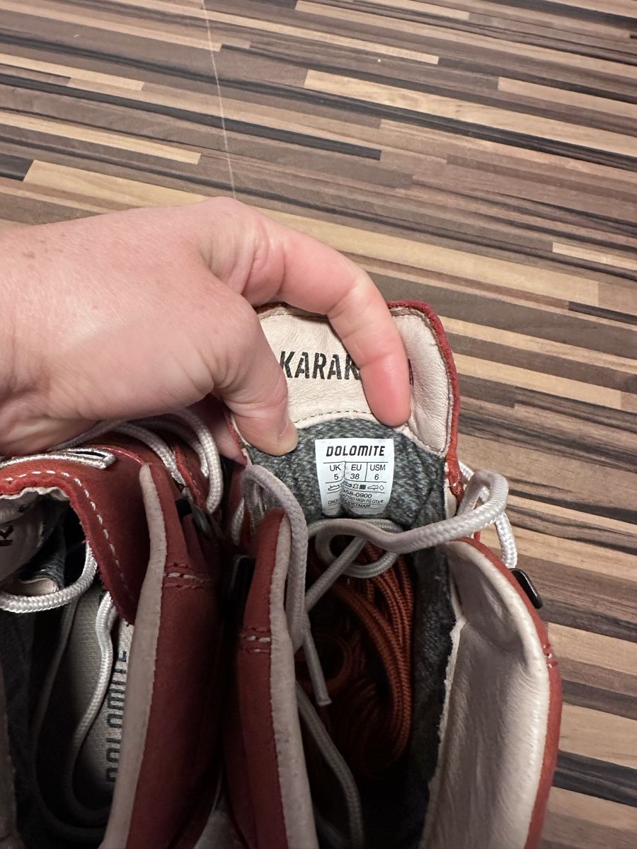Dolomite Scarpe da donna: Wanderschuhe Dolomite Kariboo rot Leder neu – Nuovo e nell'imballaggio originale da Oftringen venduto da sonjax3 1