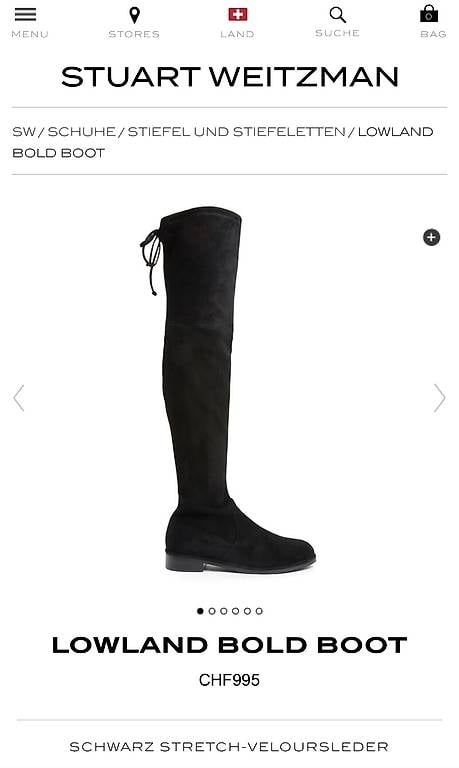 Scarpe da donna: Stuard Weitzman Overknees Stifel – Usato da Ennetbaden venduto da julija.
