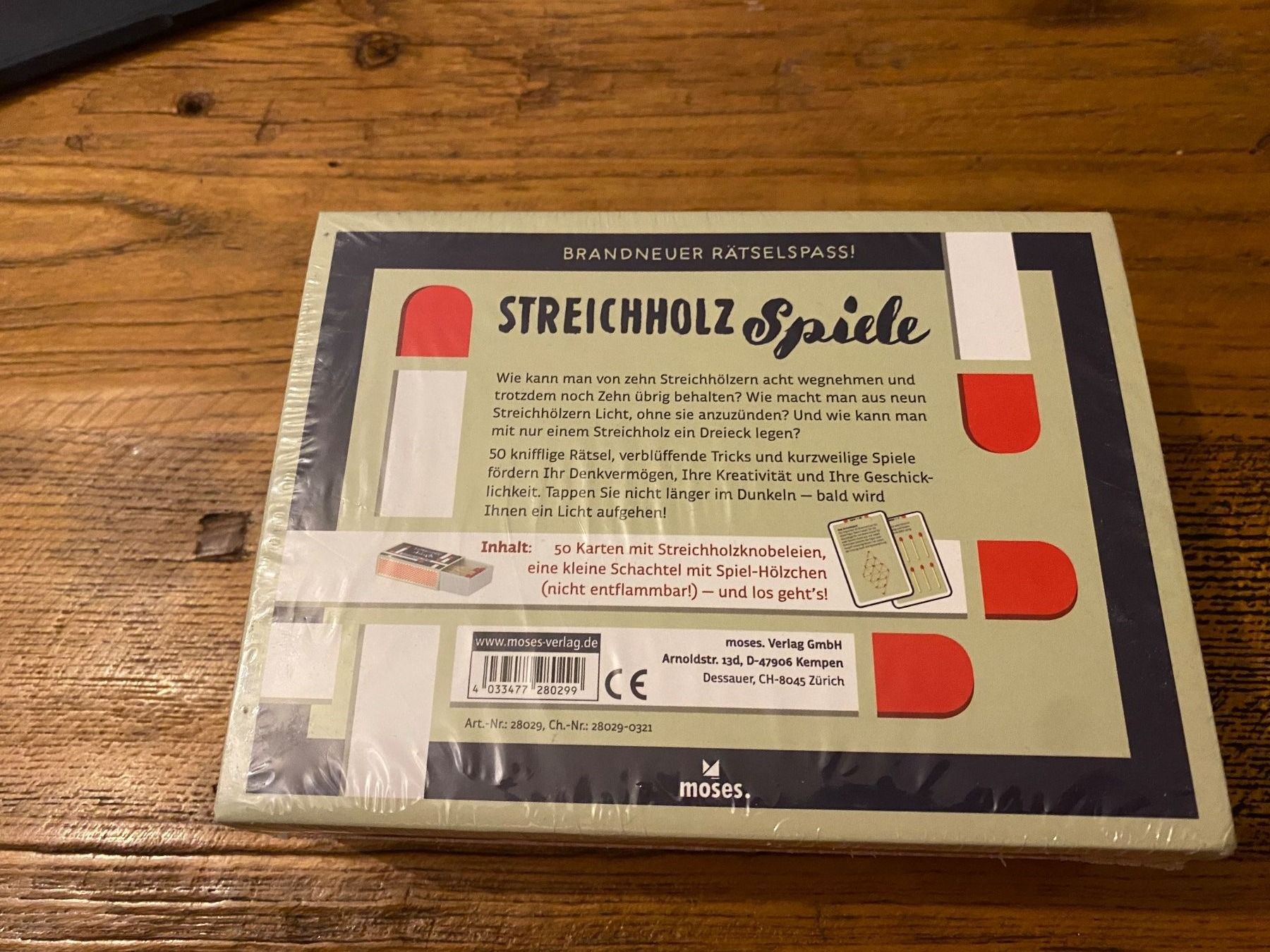 Giochi: Streichholz Spiel – Nuovo e nell'imballaggio originale da Villmergen venduto da 12roadrunner06 1