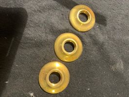 3x Messing Rosetten mit Gewinde 1/2“ guter Zustand