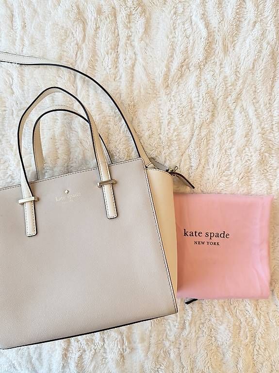 Kate Spade Borse da donna: Kate Spade Echtleder-Tasche, Beige/Cream, Satchel – Usato da Wollerau venduto da nad_tkc7 1