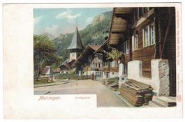 Meiringen, Partie im Dorf, vor 1905