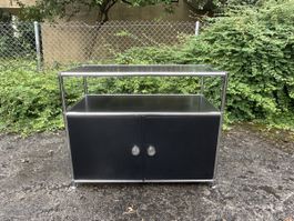 Title: Sideboard / TV Stand in USM Style (Black/Chrome)