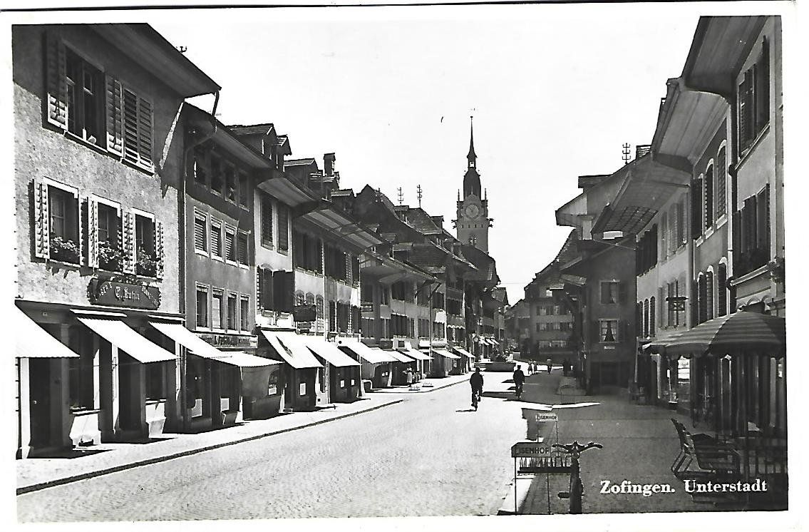 Cartoline postali: Zofingen Unterstadt – Usato da Wetzikon ZH venduto da Brulu100