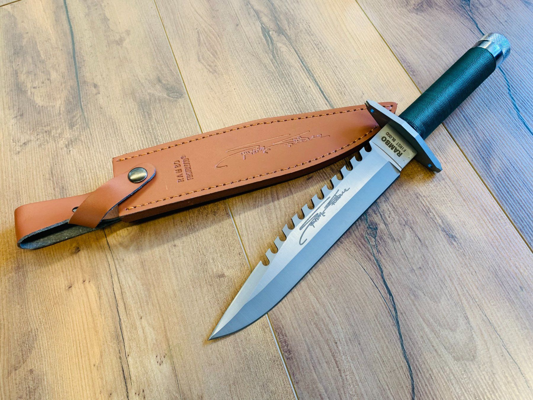 Coltellini militari: Rambo Survival Messer Green Line 35.5cm – Nuovo e nell'imballaggio originale da Bergdietikon venduto da shopAgent