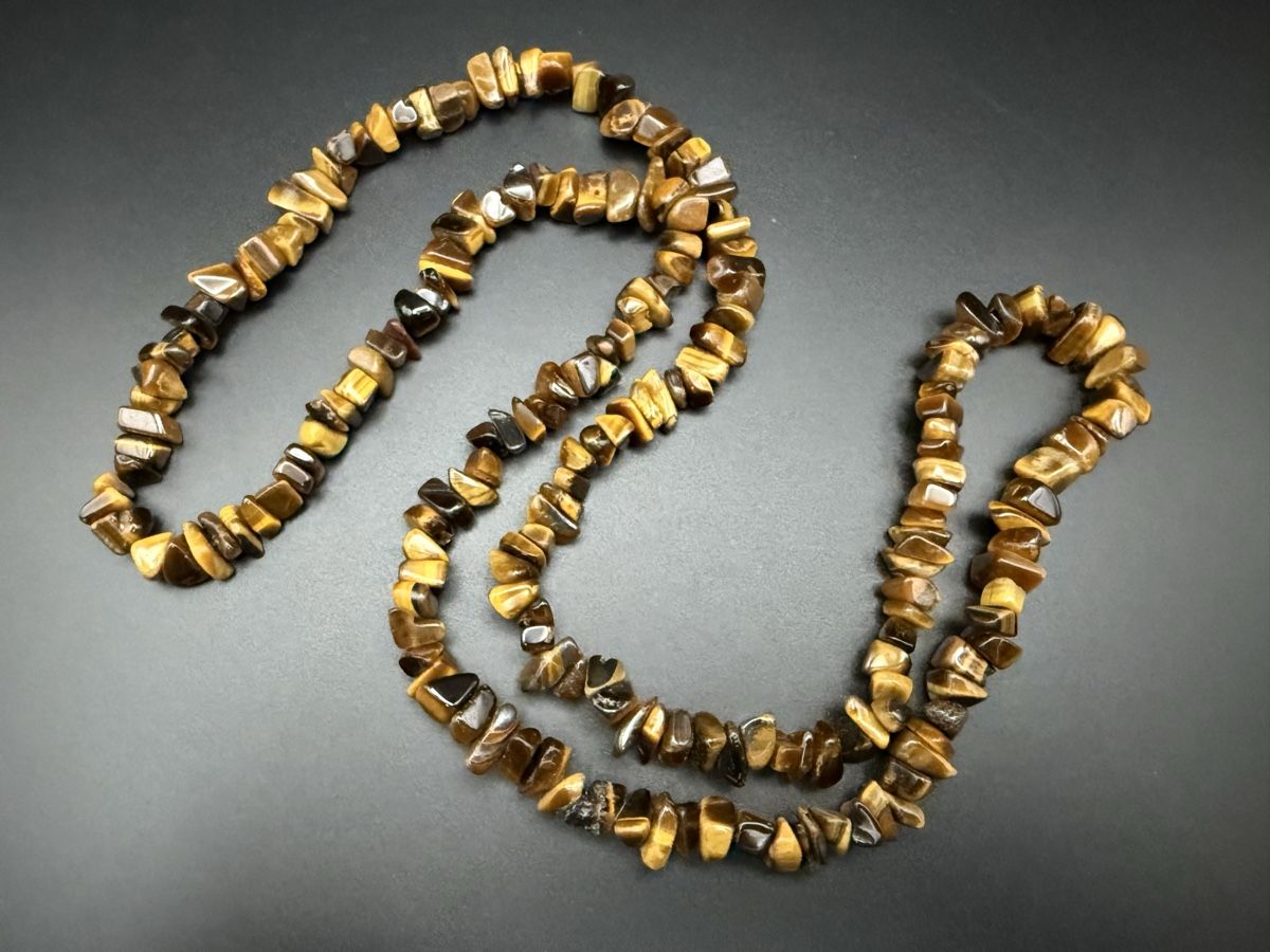 Catenine: Natürliche Tigerauge Halskette – Usato da Lamone venduto da LaCantinaMagica