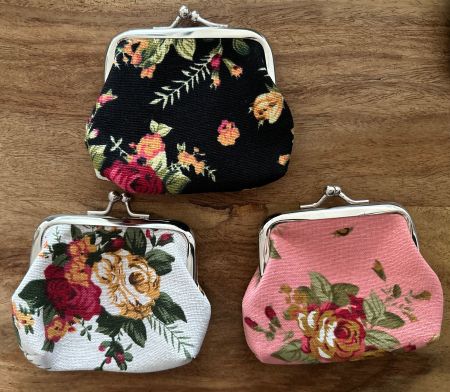 Set 3 Stück -  kleine Geldbörse / Portemonnaie für Münzen