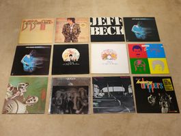 12x Vinyl: Jeff Beck, Queen, Radiator, The Honey Drippers