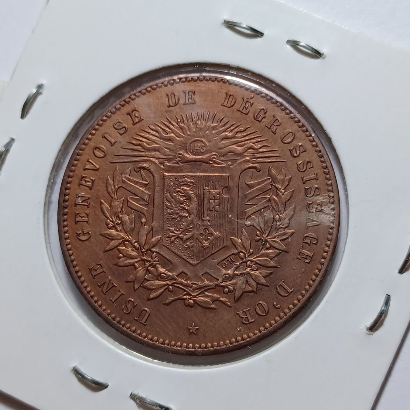 Medaglie: Medaille Bronze 1896 Genf unz – Usato da Pfäffikon ZH venduto da Welt_Muenzen 1