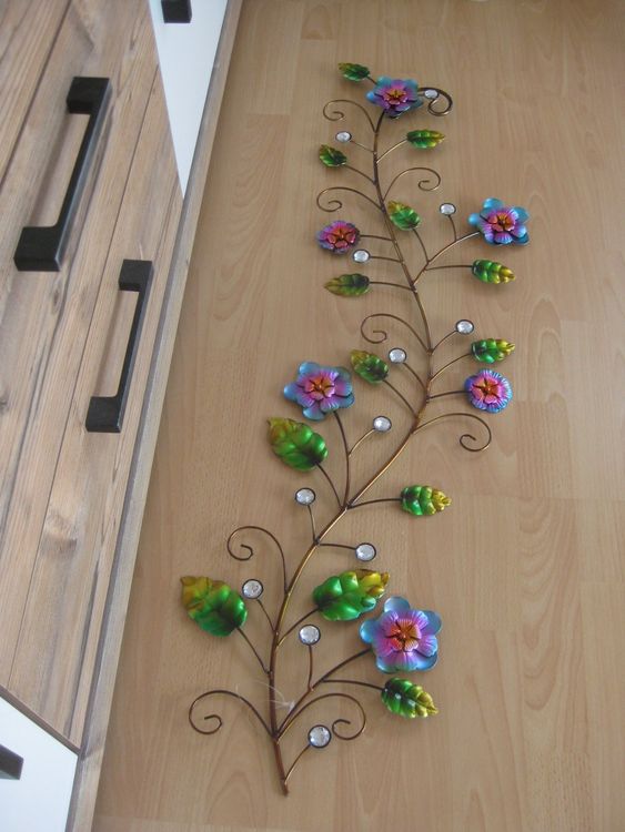 Stahl-Deko-Blumen Mit Pulverlack – Metall-Blumentopf-Picker Für Garten, Kaktus & Feen-Deko