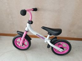 Rosa/weisses Chaisse Laufrad, Top Zustand, für kleine Kids!