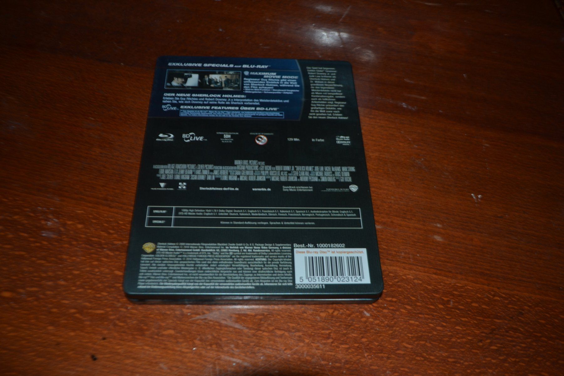 Tutti i DVDs: Sherlock Holmes Steelbook – Usato da Laupen ZH venduto da chefdom 1