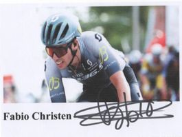 Autogrammfoto von Radrennfahrer Fabion Christen CH