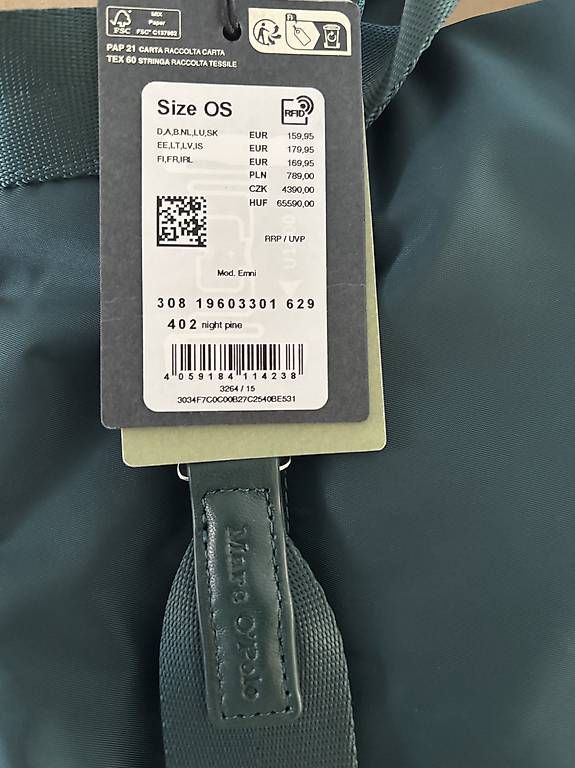 Zaini: Marc O'Polo Rucksack neu, night pine – Usato da Tägerwilen venduto da Oranje-1 2