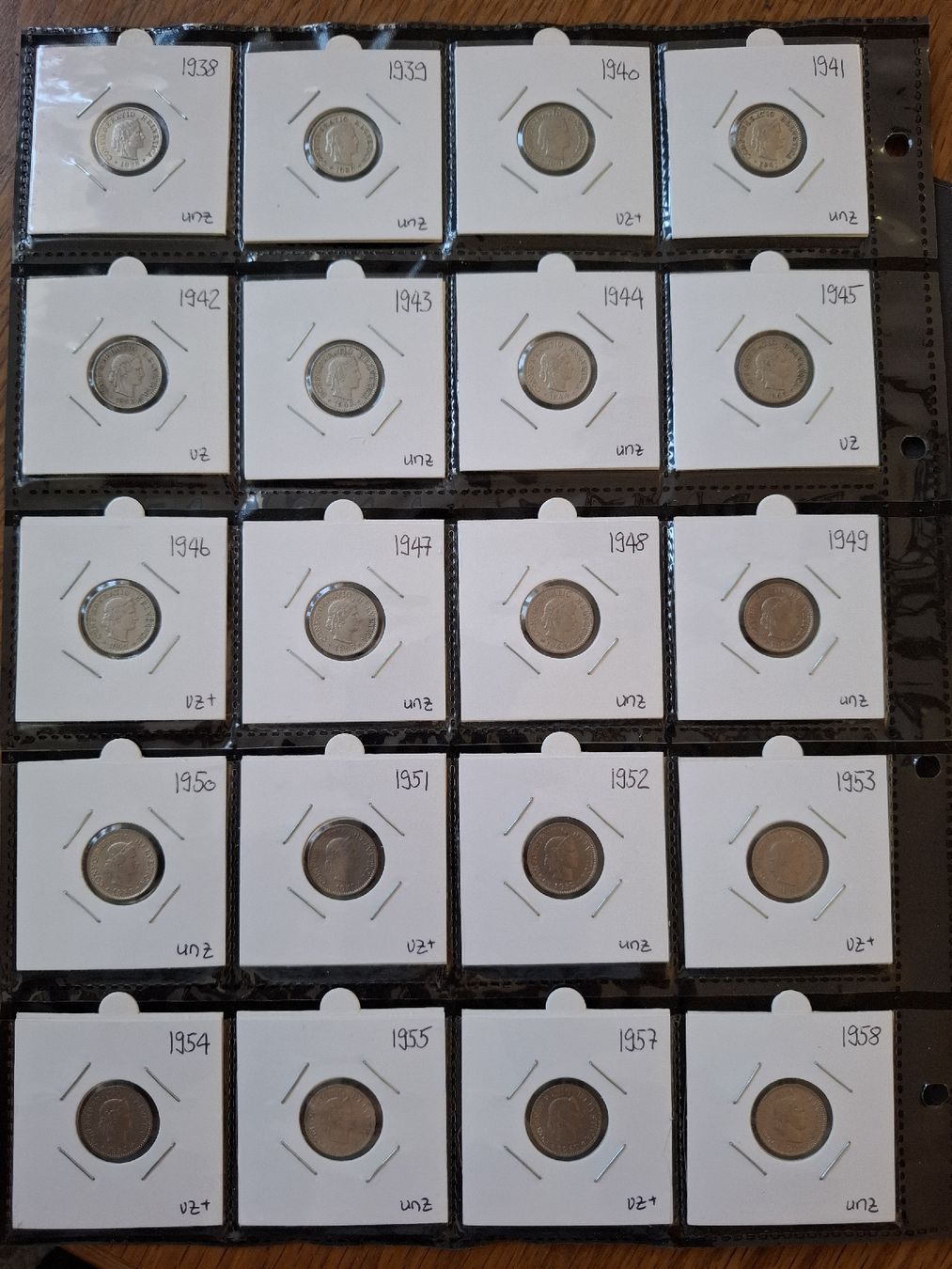 Alle Münzen: 5 Rappen Sammlung nr.43 – Gebraucht aus Hunzenschwil von Hardrock6 3