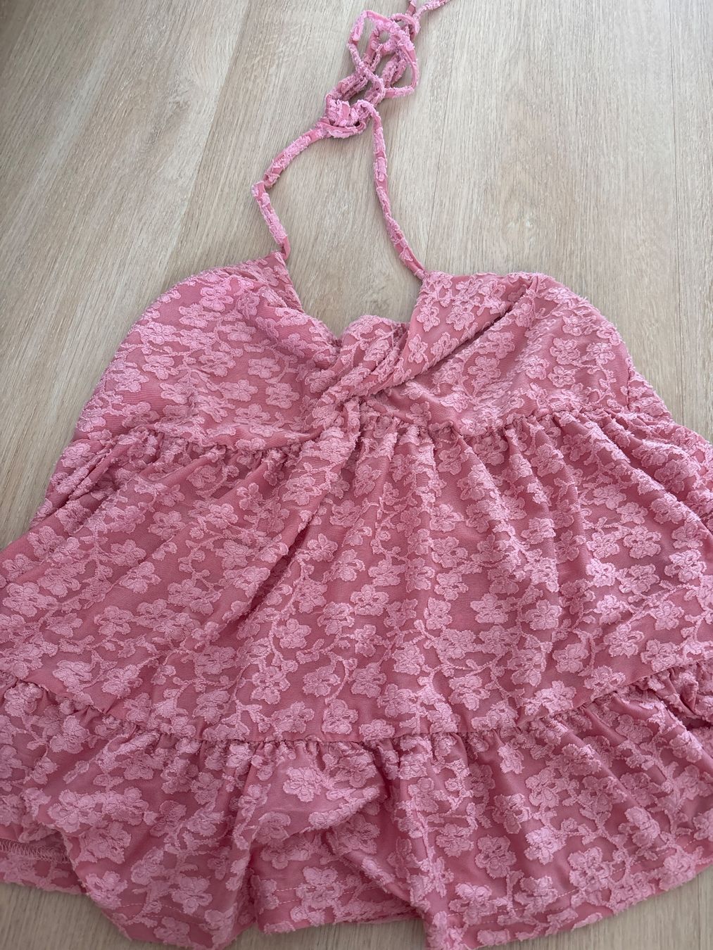 Tops: Neckholder Top strukturiert rosa – Gebraucht aus Burgdorf von sha_pz8x